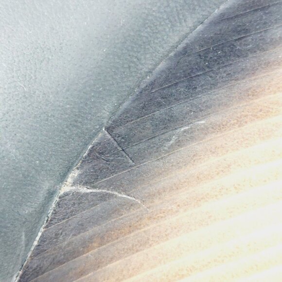 Nina Black Leather Pointed Toe Lace Up Wedge Ankle Boots I55 - Picture 11 of 13